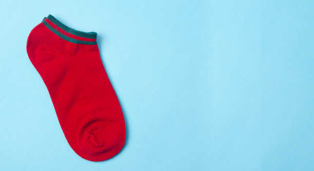 蓝底红袜子图片下载