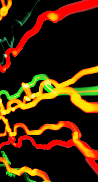 圣诞Led灯在模糊焦点和运动长曝光照片。假日抽象艺术照片壁纸。图片下载