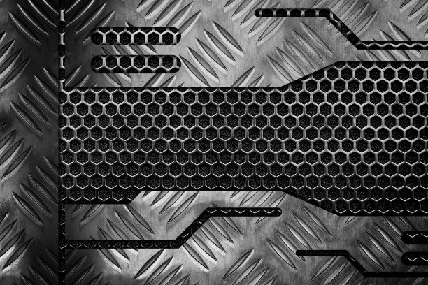 抽象金属灰色暗框设计创新概念布局背景与复制空间图片下载