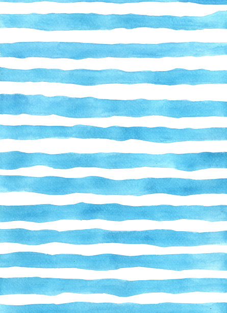 抽象水平蓝线水彩背景装饰的航海和沿海生活理念。图片下载