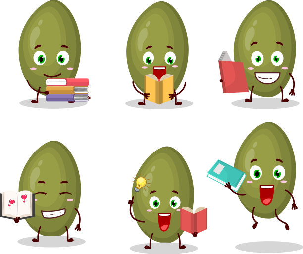 开心果种子卡通人物的图片图片下载