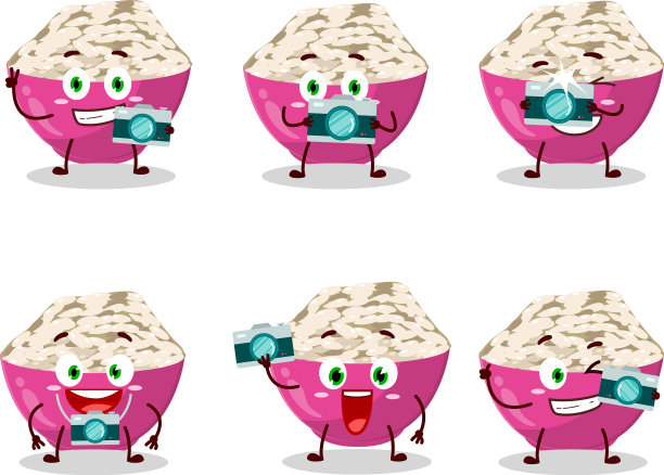 摄影师职业表情符号与印度香米图片下载