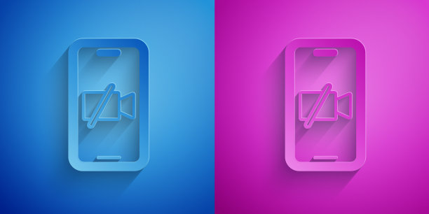 纸剪掉手机屏幕上的摄像头图标图片下载