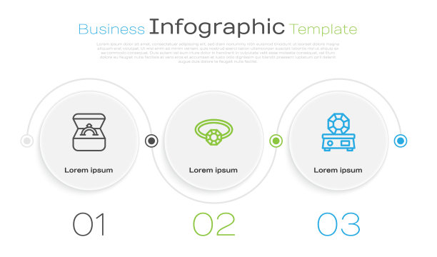 Set line钻石订婚戒指在盒子和宝石图片下载