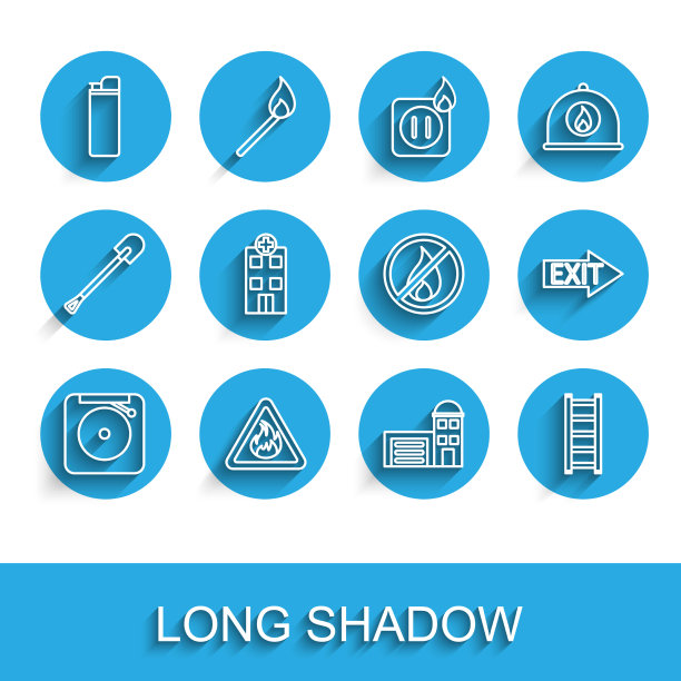 设置线响报警铃火焰三角形图片下载