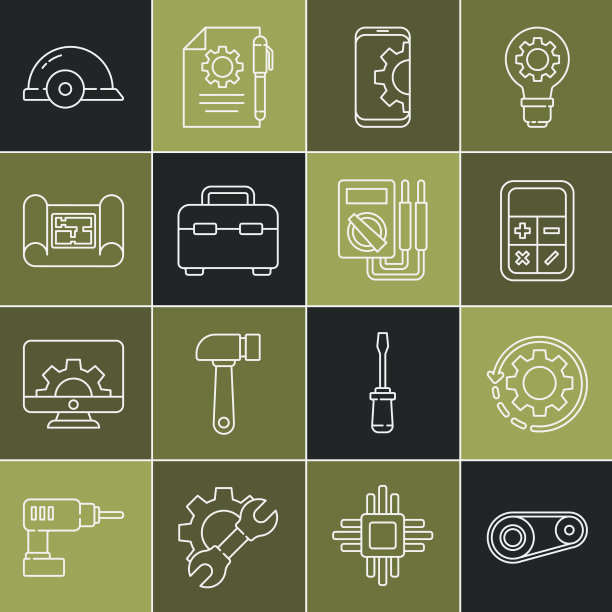 设置线正时带套件齿轮和箭头为图片下载