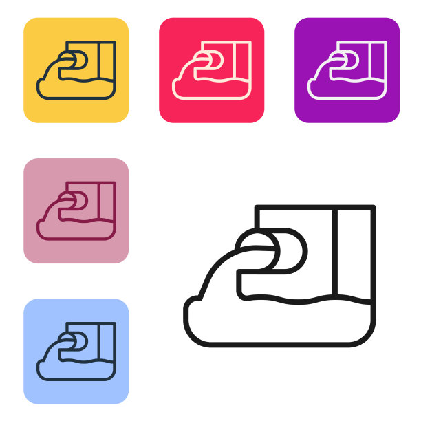 黑色线废水图标孤立在白色图片下载