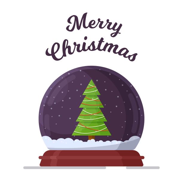 矢量插图的冬季明信片。新年卡片。图片下载