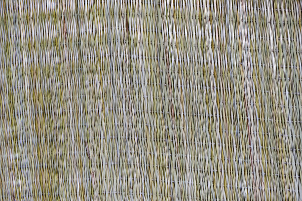 黄麻针织物，手工编织:黄麻和钩针钩，黄麻圈系，特写，背景，质感。图片下载