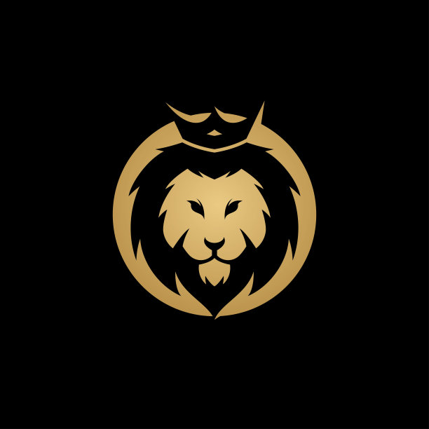 狮子头标志设计矢量模板图片下载
