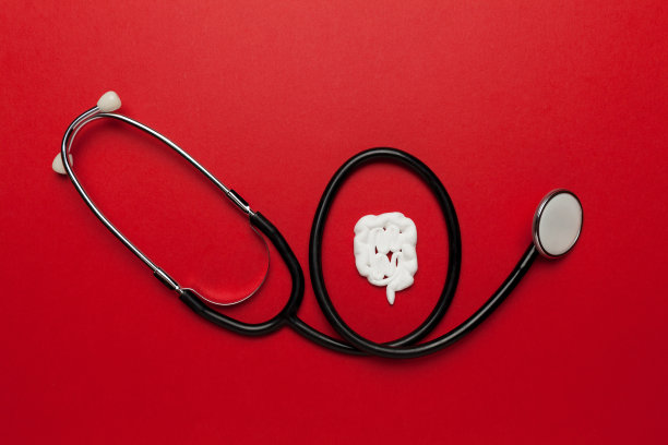 人类的肠道。微生物群问题，益生菌治疗。肠内疼痛和炎症图片下载