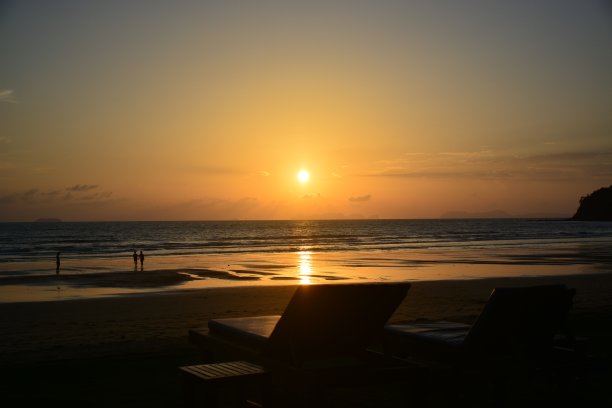 日落Lanta海滩图片下载