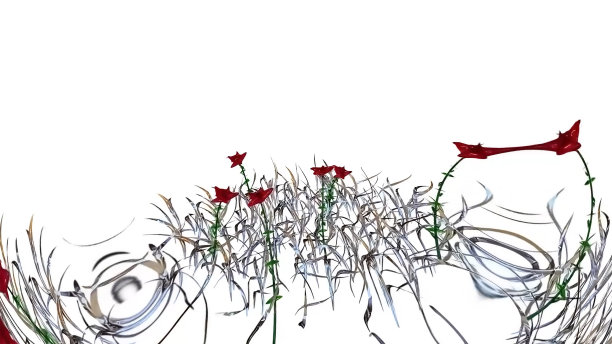 宽叶植物3D渲染图片下载