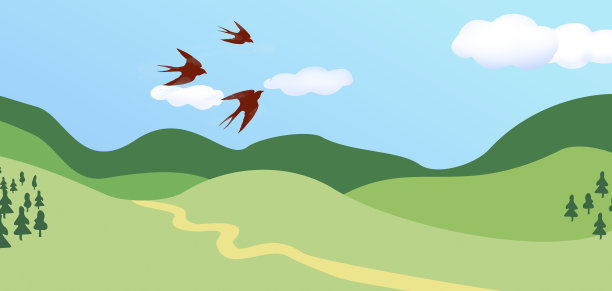 春天立春小清新春暖花开背景图片下载