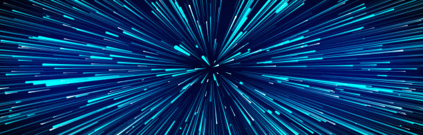 抽象数据流空间。光线。爆炸的效果。科幻电影壁纸。3 d渲染。图片下载