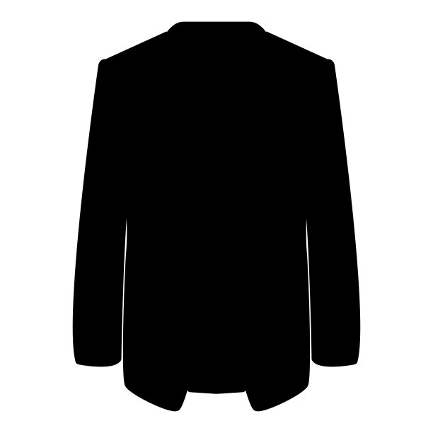 外套外套图标黑色颜色矢量插图平面风格图像图片下载