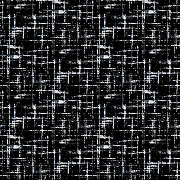 抽象几何grunge条纹格子无缝图案。图片下载