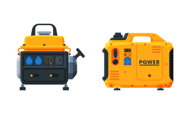 工业发电机组类型矢量机组图片下载