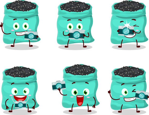 摄影师职业表情符号与黑色图片下载