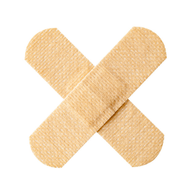 低致敏杀菌贴片皮肤颜色，医用贴片用于敏感皮肤，隔离于白色图片下载