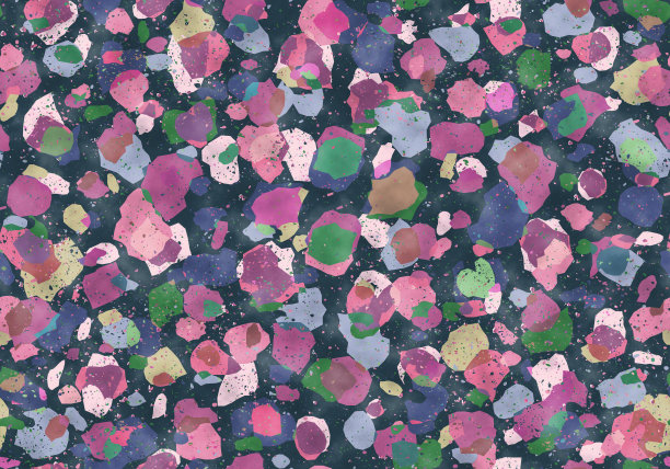 复古风格的水磨石无缝花纹。复古的彩色水磨石纹理图案。图片下载