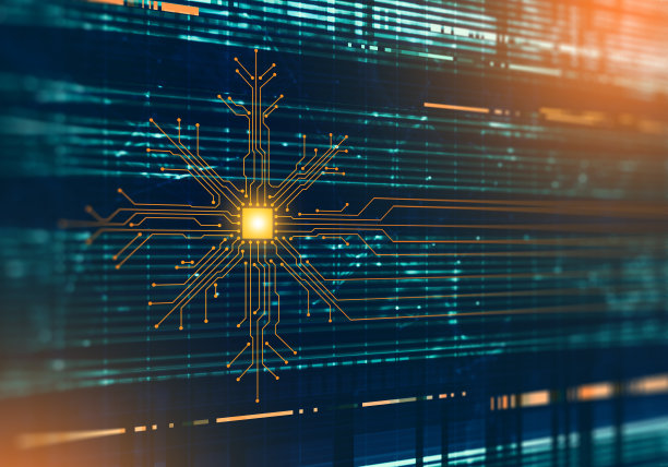 雪花新年圣诞技术概念图片下载