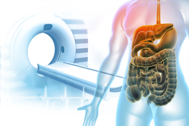 CT扫描仪与人体解剖图片下载