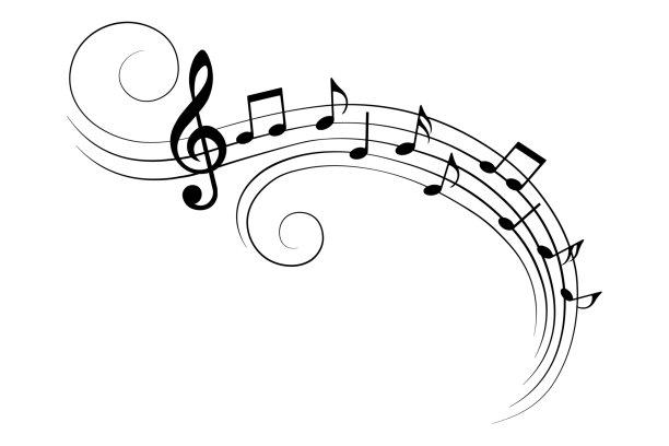 音乐音符，音乐设计元素，矢量插图。图片下载