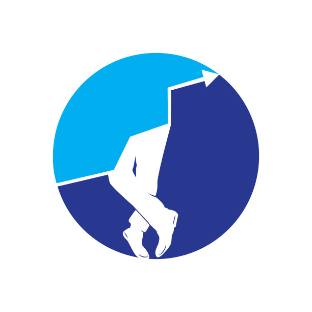 男士企业成长标志设计理念。图片下载