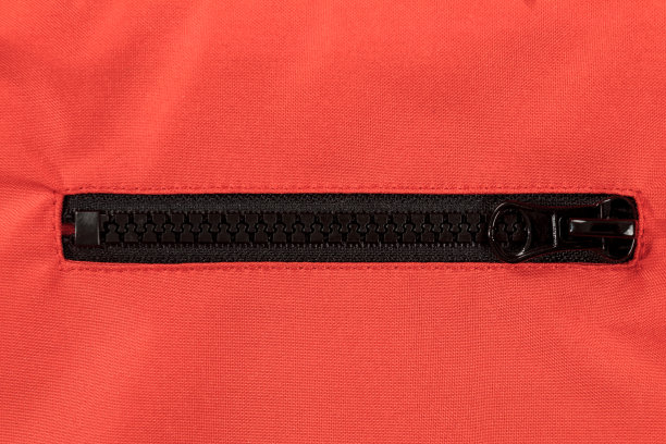 衣服上的塑料拉链，特写图片下载