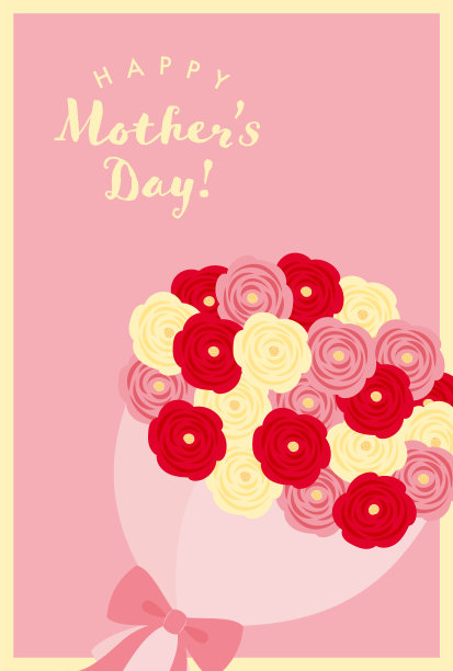 矢量背景与一束玫瑰横幅，卡片，传单，社交媒体壁纸等。图片下载