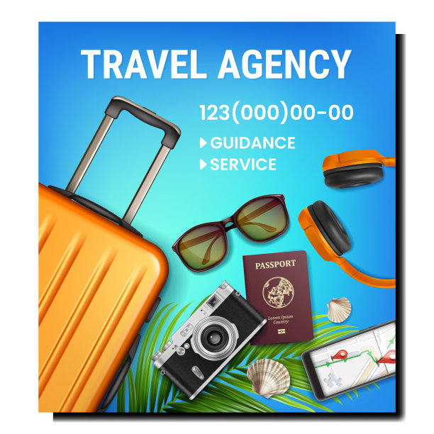 旅游旅游横幅航班矢量图片下载