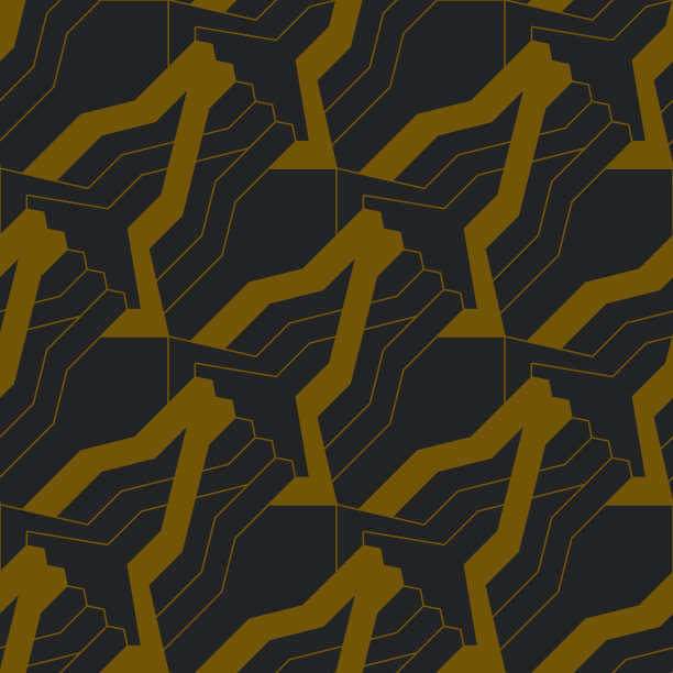 深灰色背景上的金棕色装饰物图片下载