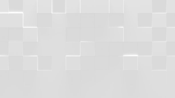 白色平铺背景(3D插图)图片下载