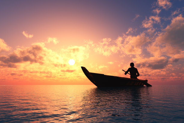 在船上的人图片下载