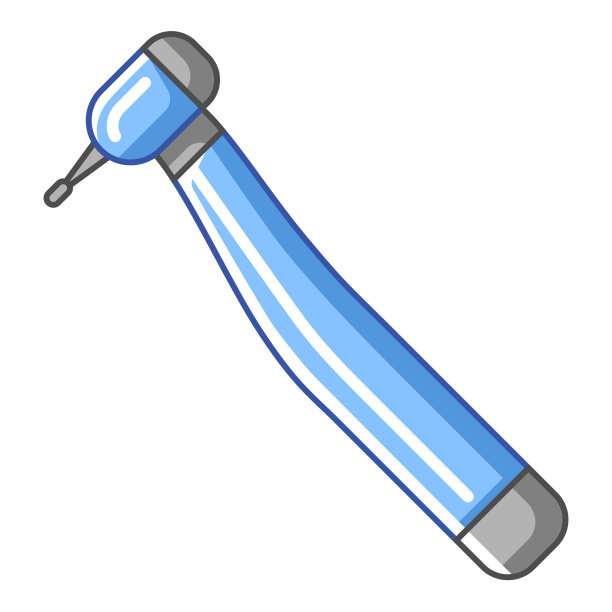 牙钻图解。牙科和卫生保健图标。口腔医疗项目。图片下载