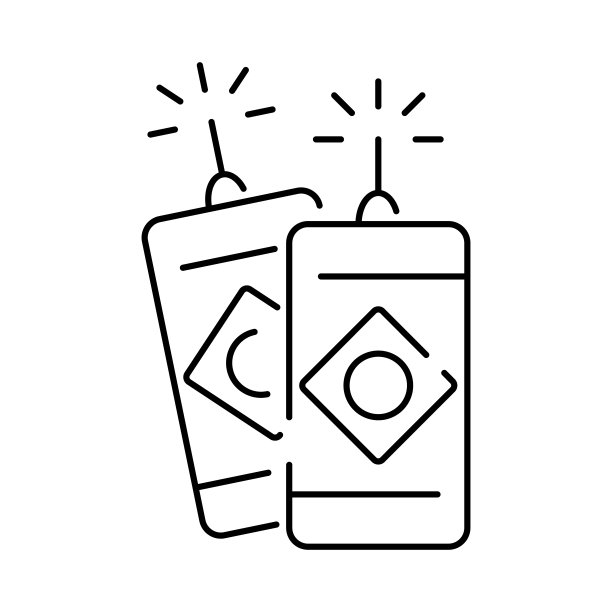 中国新年图标和传统符号，装饰，礼物为您设计2022图片下载