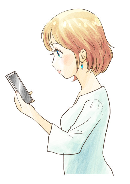 年轻女子正在用智能手机视频通话图片下载