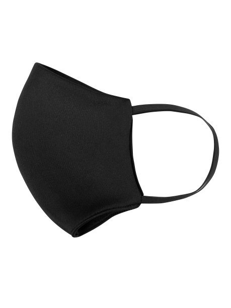 隔离在白色背景上的医生口罩，保护冠状病毒。预防2019冠状病毒病的黑色口罩图片下载