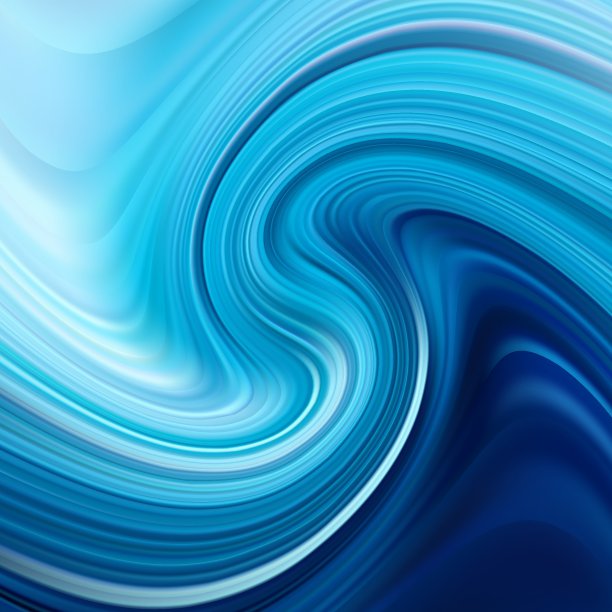 蓝色波浪形油漆流。向量抽象背景。丙烯酸涂料。每股收益10图片下载