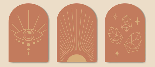 神秘的符号。曼荼罗神圣几何学。深奥的，炼金术，神圣的几何插图。图片下载