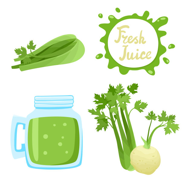 向量集甜菜根汁和甜菜根分离上白色。图片下载