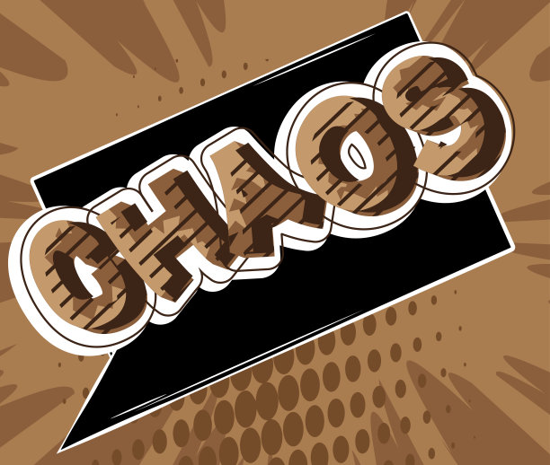 混乱。漫画书文字文字以抽象漫画为背景。图片下载