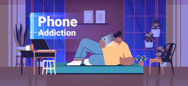 沉迷于数码小玩意的女人活跃在社交网络的女孩沉迷于数码概念客厅室内图片下载