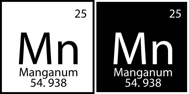 Manganum化学元素。教育背景。现代设计。门捷列夫表。矢量插图。股票的形象。图片下载