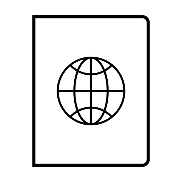 护照图标，旅行矢量，通行证说明图片下载
