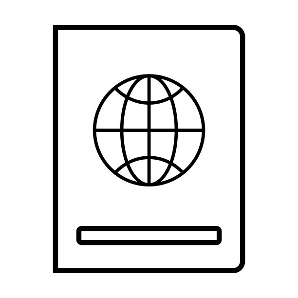 护照图标，旅行矢量，通行证说明图片下载