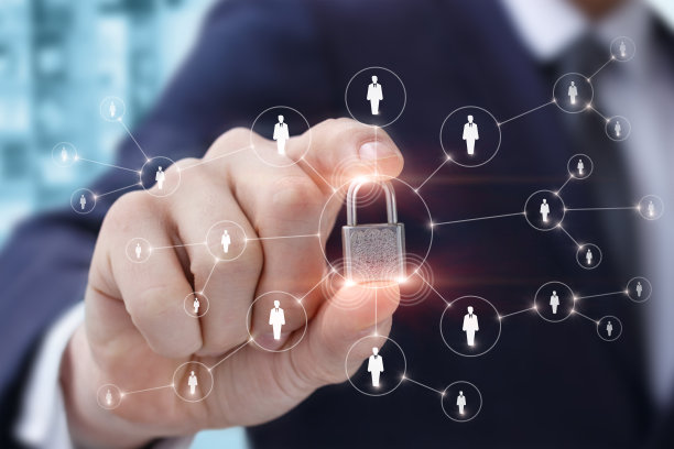 企业网络保护安装理念。图片下载