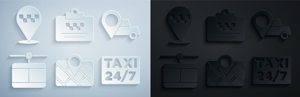 设置GPS装置与地图定位出租车缆车图片下载