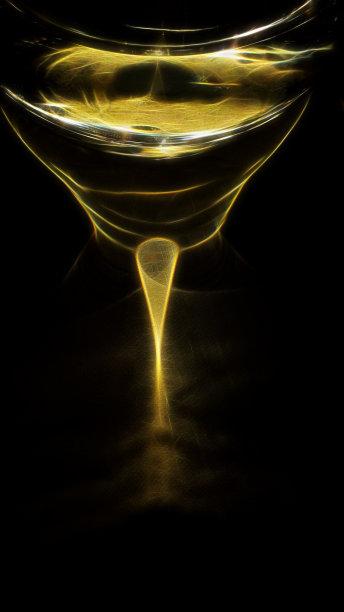 葡萄酒杯和酒茎将自然光聚焦成不同寻常的图案图片下载